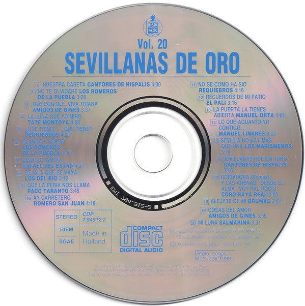 Various : Sevillanas De Oro (Vol. 20) (CD, Comp)