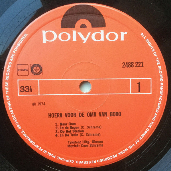 Bobo (39) : Hieperdepiep Voor De Oma Van Bobo (LP, Album)