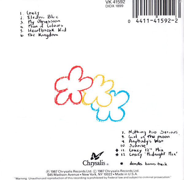 Icehouse : Man Of Colours (CD, Album)
