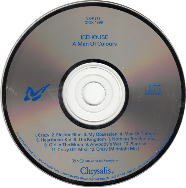 Icehouse : Man Of Colours (CD, Album)