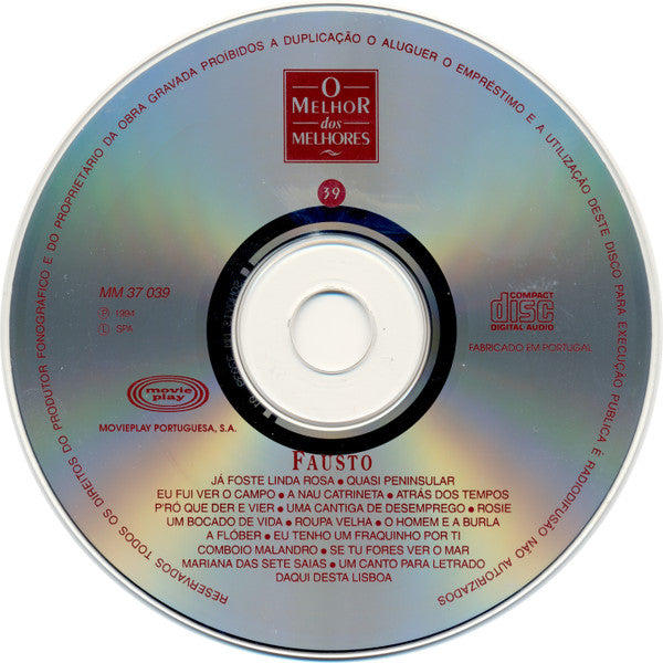 Fausto Bordalo Dias : O Melhor Dos Melhores (CD, Comp)