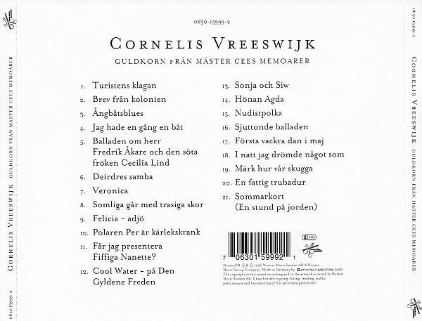 Cornelis Vreeswijk : Guldkorn Från Mäster Cees Memoarer (CD, Comp)