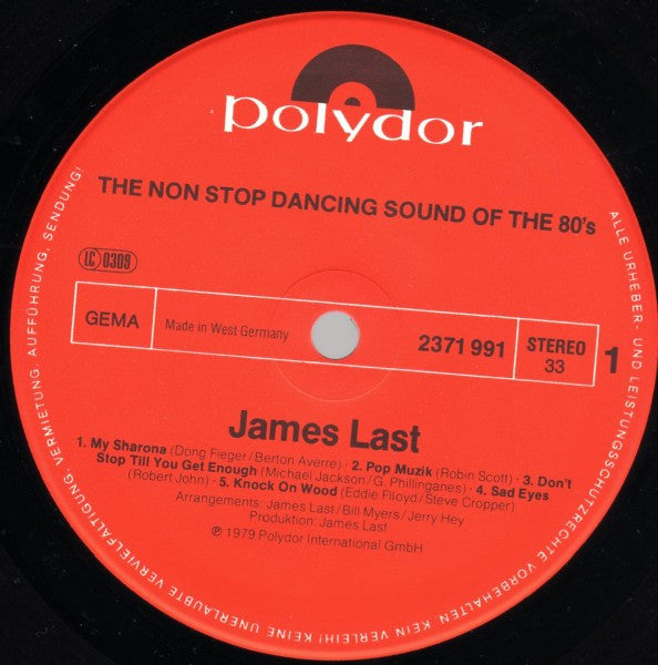 James Last : The Non Stop Dancing Sound Of The 80's (LP, Album)