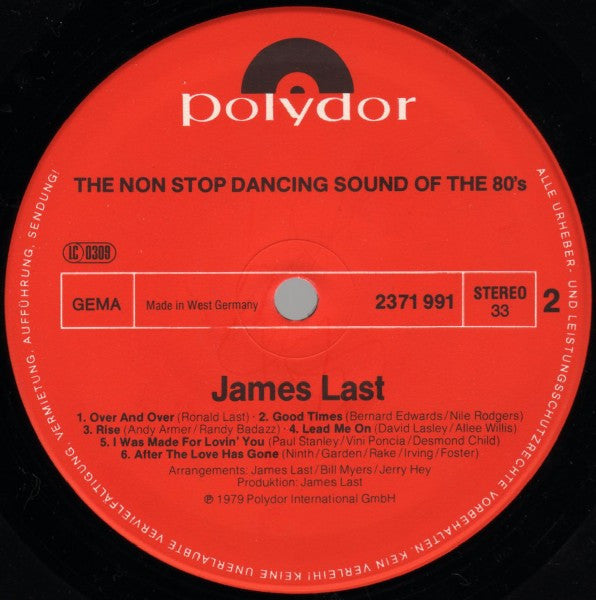 James Last : The Non Stop Dancing Sound Of The 80's (LP, Album)