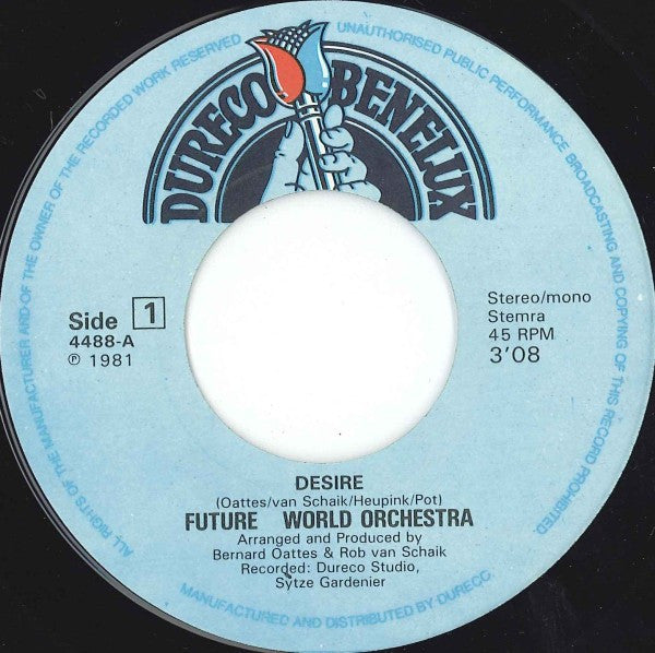 Future World Orchestra : Desire (7", Single)