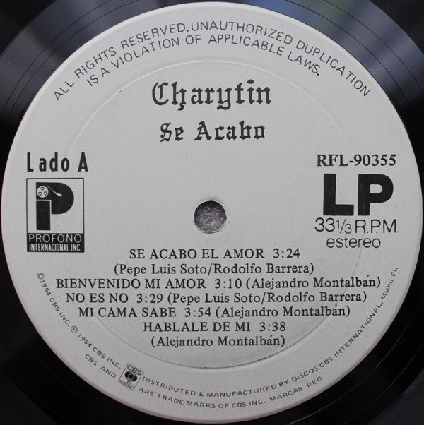 Charytin : Se Acabó (LP, Album)
