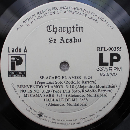 Charytin : Se Acabó (LP, Album)