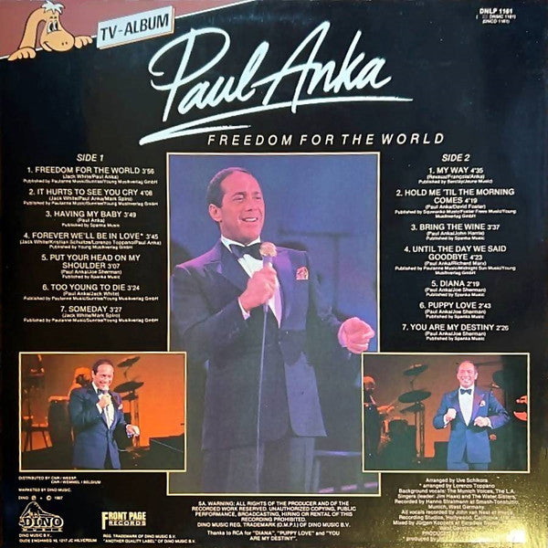 Paul Anka : Freedom For The World (LP, Album)