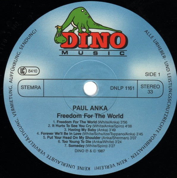 Paul Anka : Freedom For The World (LP, Album)