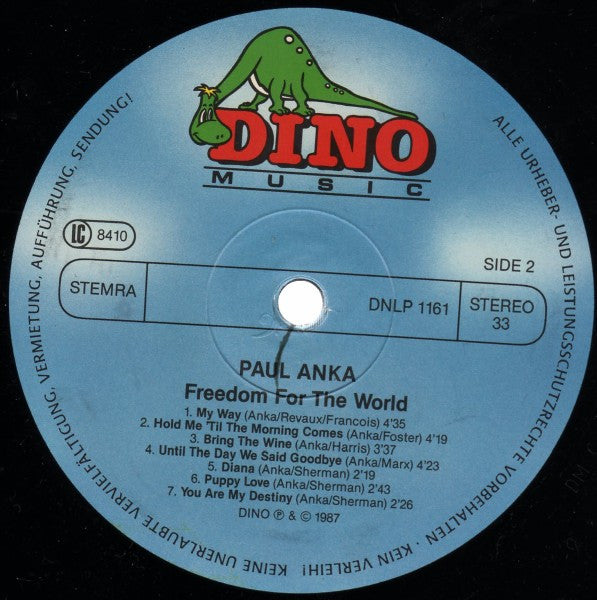 Paul Anka : Freedom For The World (LP, Album)