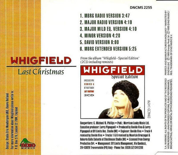Whigfield : Last Christmas (CD, Maxi)