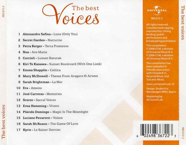 Various : The Best Voices (CD, Comp)