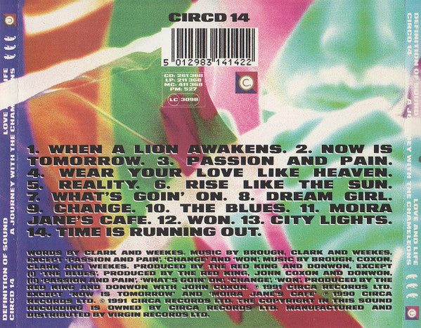 Definition Of Sound : Love And Life.  A Journey With The Chameleons (CD, Album)