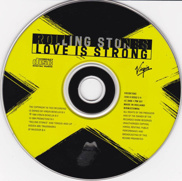 The Rolling Stones : Love Is Strong (CD, Single, Car)