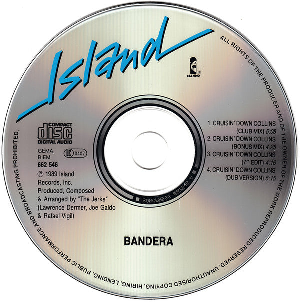 Bandera : Cruisin' Down Collins (CD, Maxi)