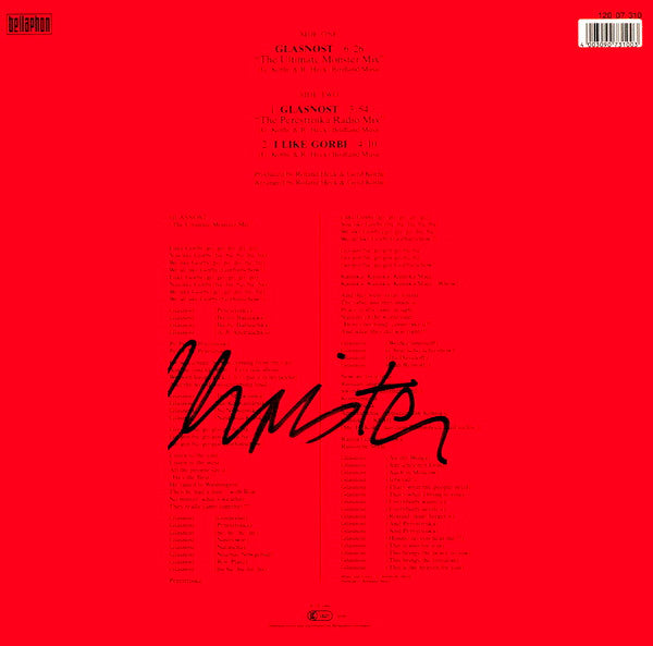 Hectic Electric : Glasnost (12", Maxi)