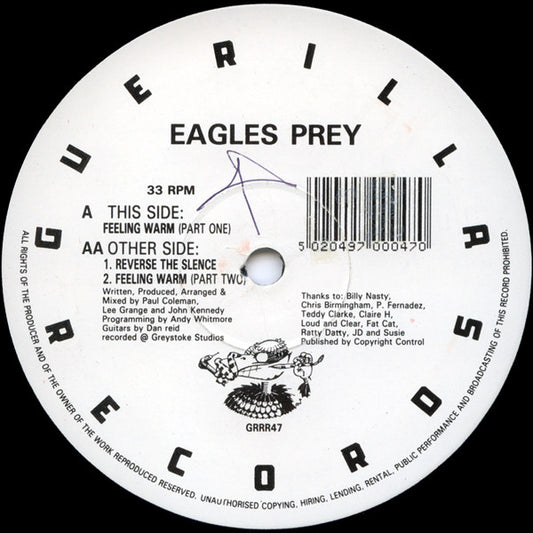 Eagles Prey : Feeling Warm / Reverse The Silence (12")