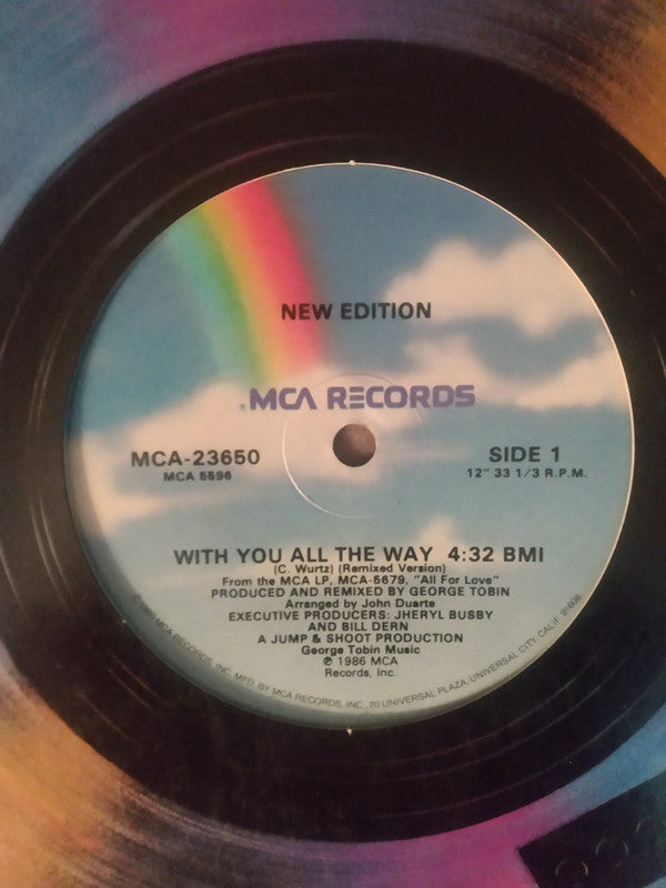 New Edition : With You All The Way (12")