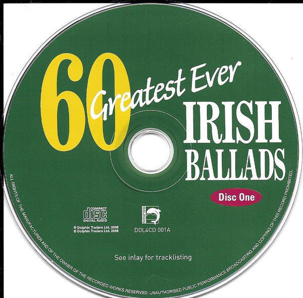 Various : 60 Greatest Ever Irish Ballads (3xCD, Comp)