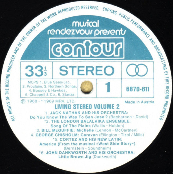 Various : Living Stereo - Volume 2 (LP, Comp)