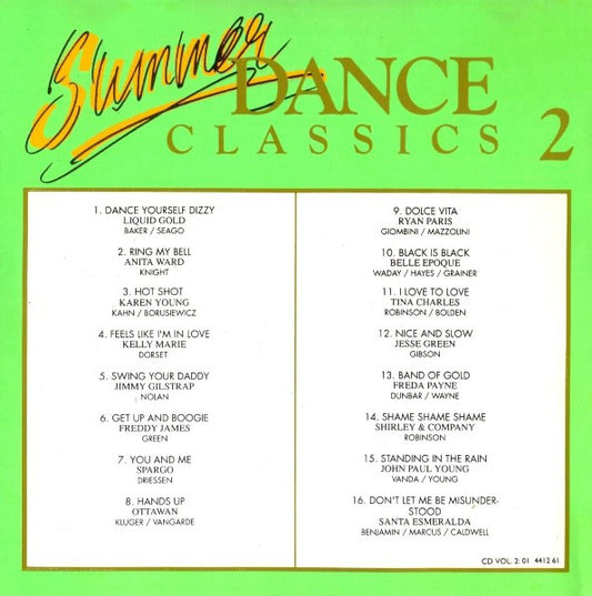Various : Summer Dance Classics Volume 2 (CD, Comp)
