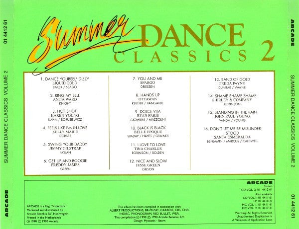 Various : Summer Dance Classics Volume 2 (CD, Comp)
