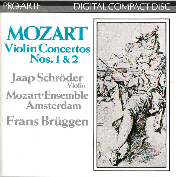 Wolfgang Amadeus Mozart, Jaap Schröder, Mozart-Ensemble Amsterdam, Frans Brüggen : Violin Concertos Nos. 1 & 2 (CD, RM)