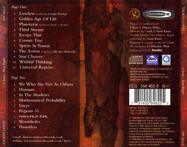 4 Hero : Two Pages (CD, Album + CD, Album, Enh)