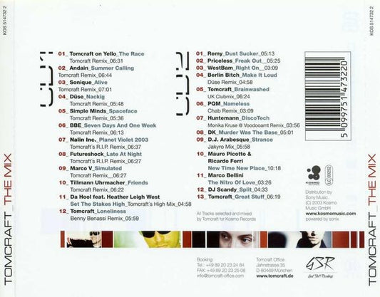 Tomcraft : The Mix (CD, Comp + CD, Mixed)
