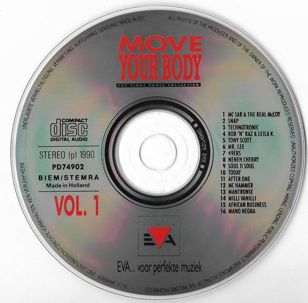 Various : Move Your Body - The Final Dance Collection Vol. 1 (CD, Comp)