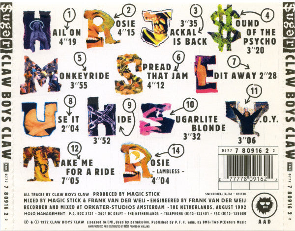 Claw Boys Claw : $uga(r) (CD, Album)