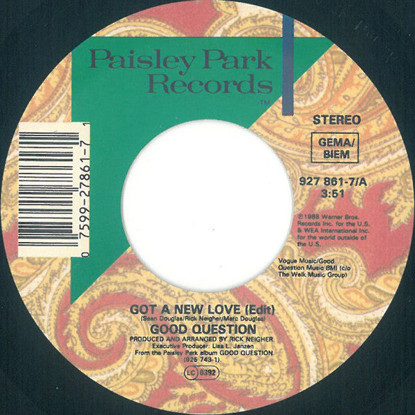 Good Question : Got A New Love (7", Single)