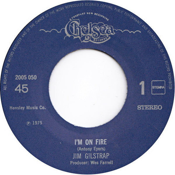 Jim Gilstrap : I'm On Fire (7", Single)