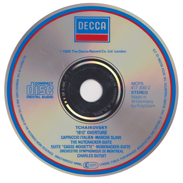 Pyotr Ilyich Tchaikovsky, Orchestre Symphonique De Montréal, Charles Dutoit : 1812 Overture • Capriccio Italien • The Nutcracker Suite • Marche Slave (CD, Album)
