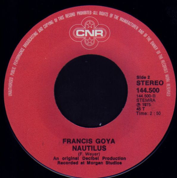 Francis Goya : Nostalgia / Nautilus (7", Single)