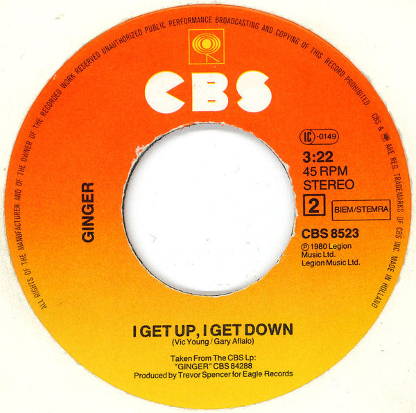 Ginger (11) : Blind Date (7", Single)