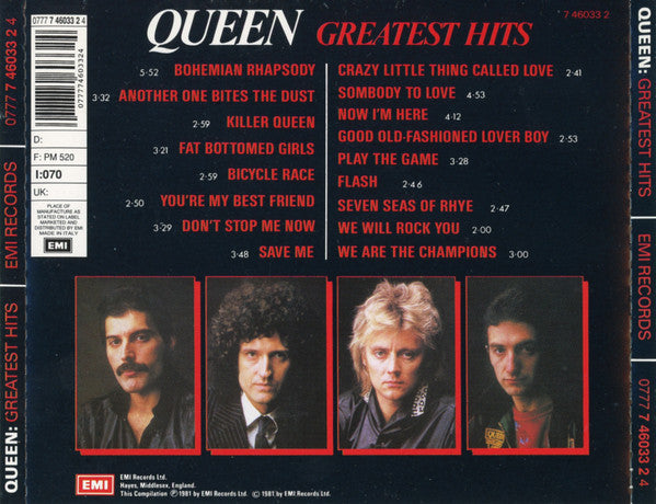 Queen : Greatest Hits (CD, Comp, RE)
