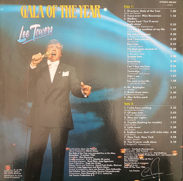 Lee Towers : Gala Of The Year (LP, Album)