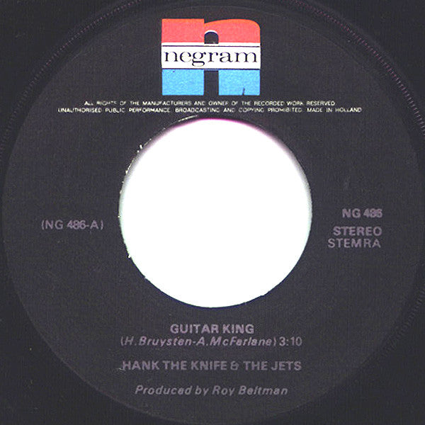 Hank The Knife And The Jets : Guitar King (7", Single)