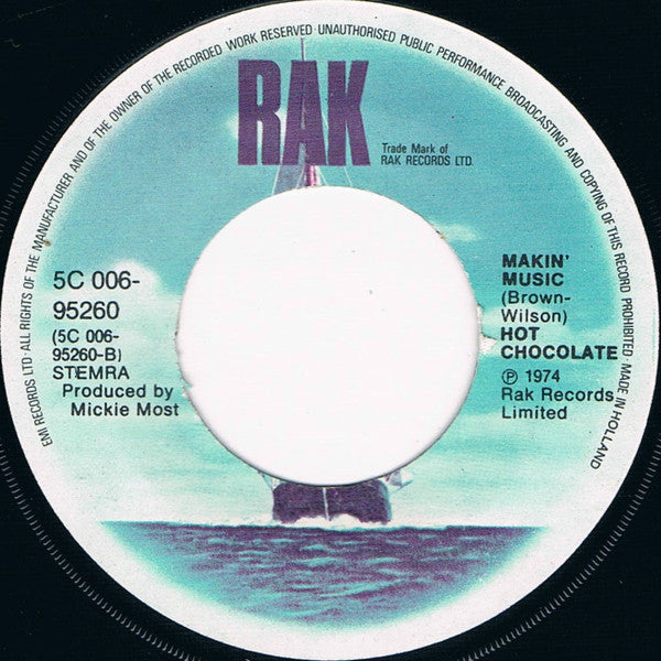 Hot Chocolate : Emma (7", Single)