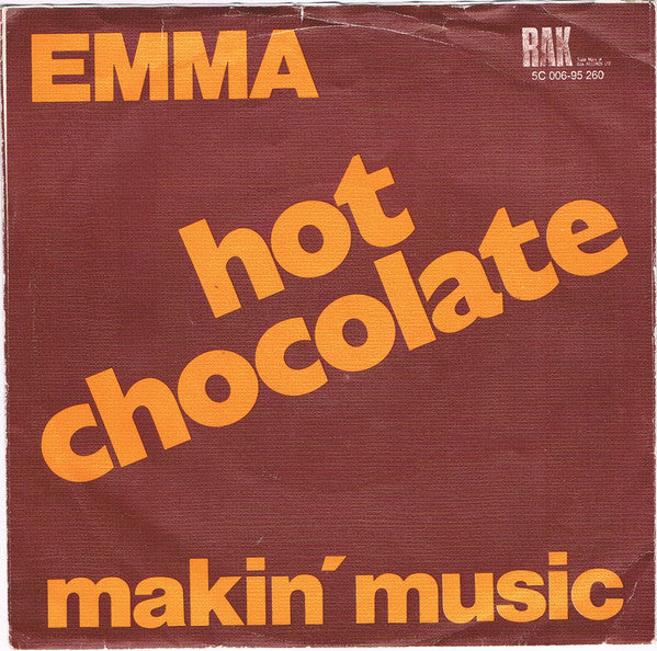 Hot Chocolate : Emma (7", Single)