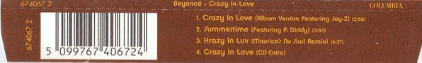 Beyoncé : Crazy In Love (CD, Single, Enh, CD1)