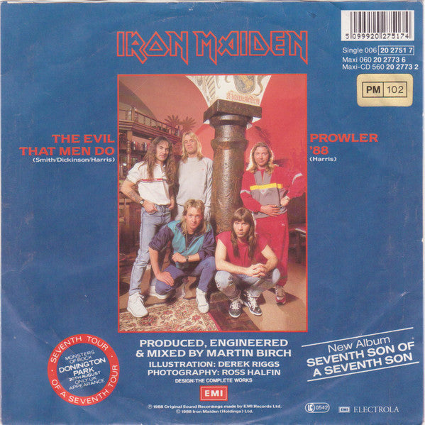 Iron Maiden : The Evil That Men Do (7", Single)