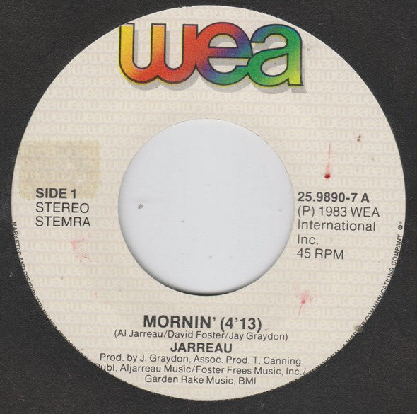 Al Jarreau : Mornin' (7", Single)