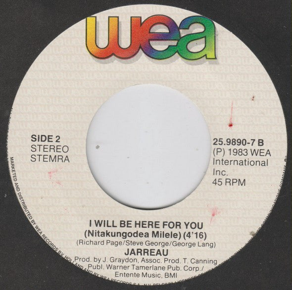 Al Jarreau : Mornin' (7", Single)