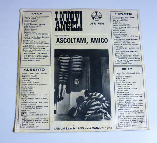 I Nuovi Angeli : Guardami Negli Occhi  (7")
