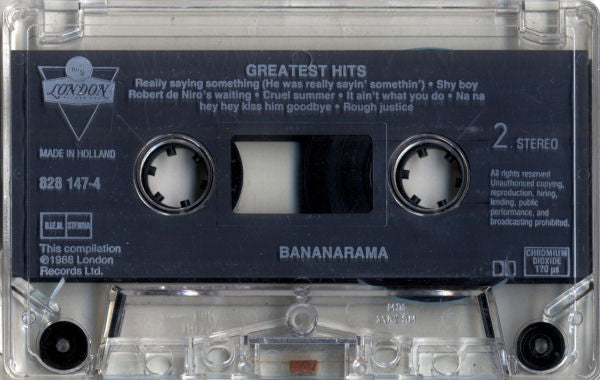 Bananarama : The Greatest Hits Collection (Featuring "Help") (Cass, Comp, RM, CrO)