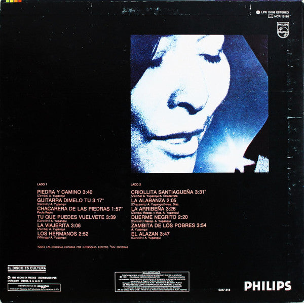 Mercedes Sosa : Mercedes Sosa Interpreta Atahualpa Yupanqui (LP, Album)