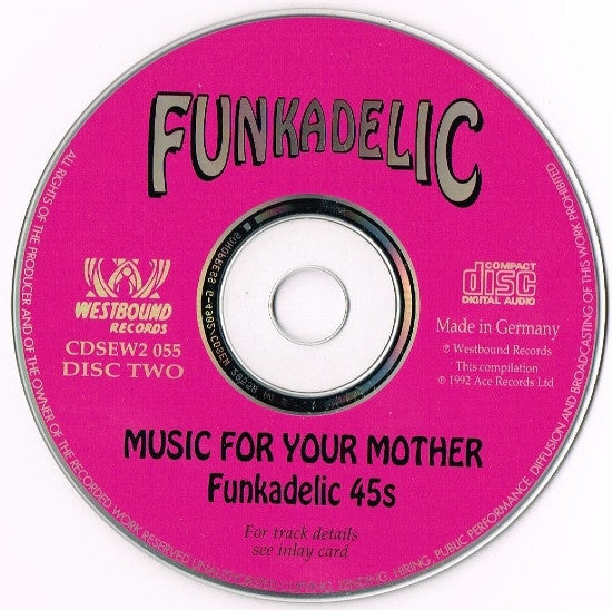 Funkadelic : Music For Your Mother (Funkadelic 45s) (2xCD, Comp, Mono)