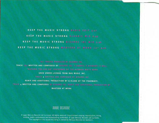 Bizarre Inc : Keep The Music Strong (CD, Maxi)